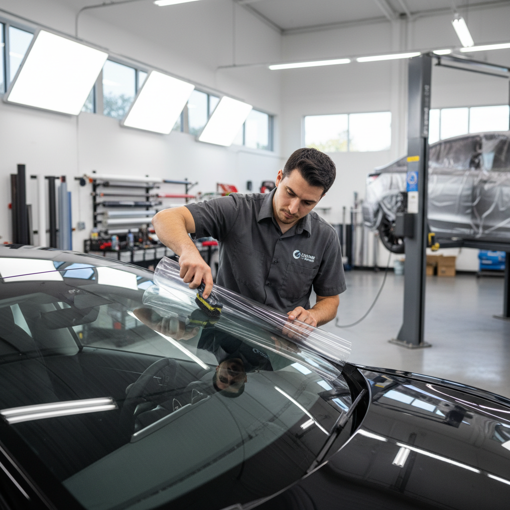 Professional installation of ceramic window tint Phoenix at Jomar Wraps